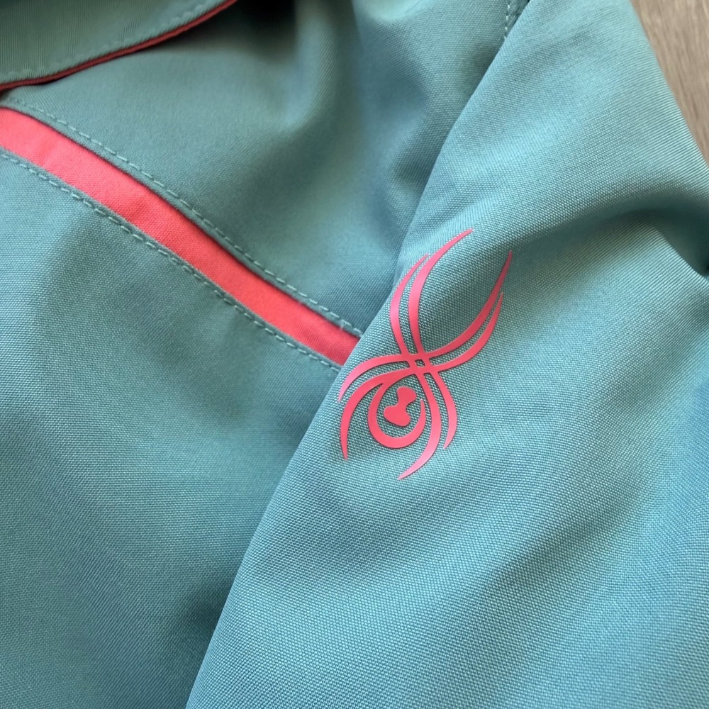 Spyder‎ Kids Insulated Ski Snowboard Jacket Teal Pink Hooded Winer Size 18 XS/S - Picture 4 of 14
